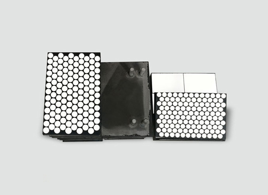 <strong>三合一耐磨陶瓷襯板(NMC-JT)|陶瓷橡膠復(fù)合鋼板</strong>